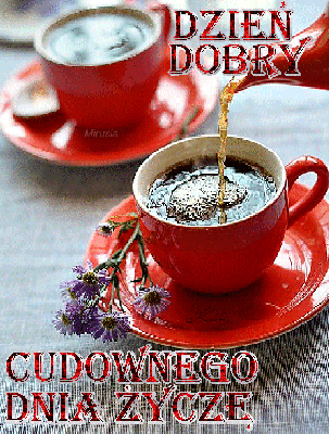 Dzień dobry cudownego dnia kawa